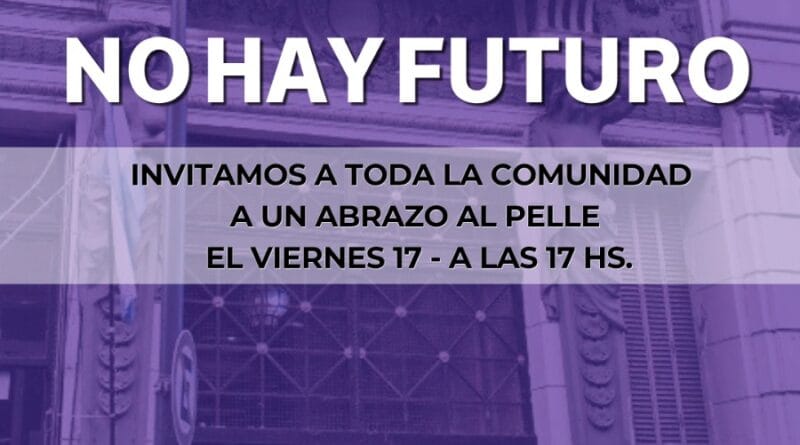 Familias del Pellegrini convocan a un «abrazo a la escuela» y a la Marcha de Antorchas en defensa de la educación pública